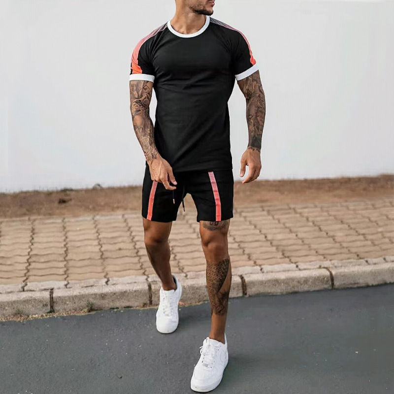 Men's Solid Color Shorts Sets Men's Clothing display picture 4