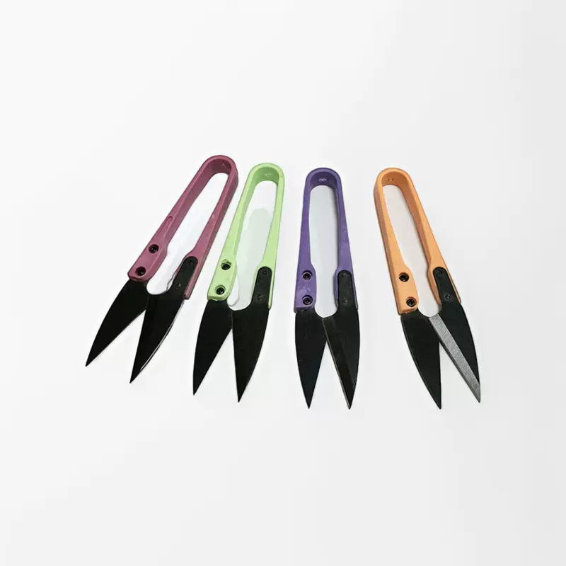 批发家用U型纱剪 手工缝纫碳钢修线头剪线头十字绣工厂用的小剪刀