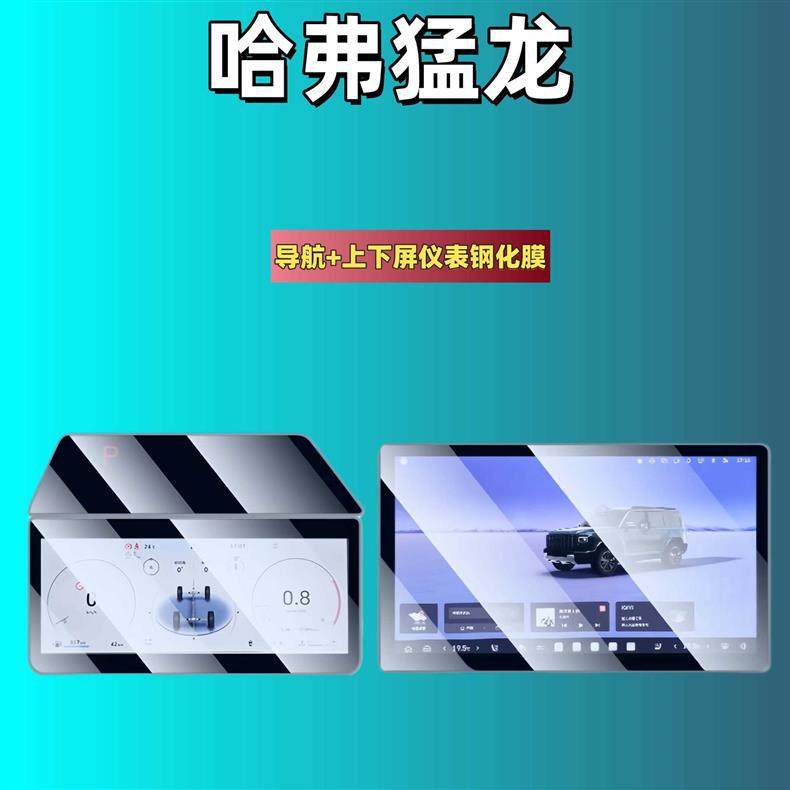Suitable for 25 Models of Haval Raptor Fuel-Powered Versions, Central Control Screen Tempered Film Decoration Accessories, Navigation Film for Car Interior