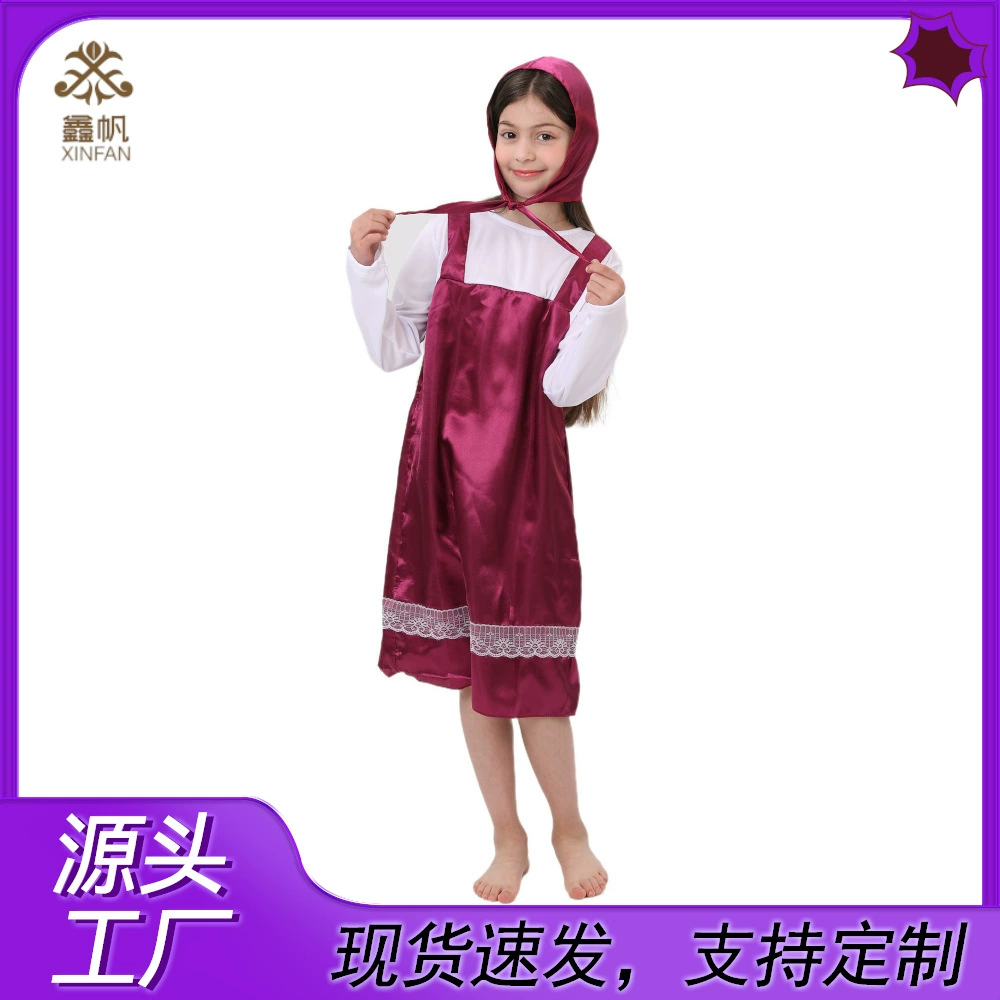 Мультяшный персонаж Марта Маса трансграничный Хэллоуин Красная Шапочка Бал карнавал Детский сценический костюм для выступлений