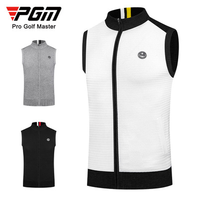 PGM 2022 New products Autumn and winter golf men's wear sweater man vest wool Fabric keep warm Stand collar Vest