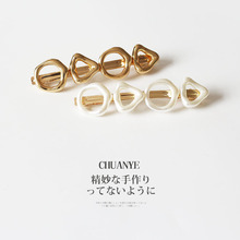 不规则百搭几何夹子头饰发夹ins韩式少女时尚气质女边夹弹簧发卡