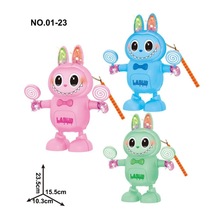 元宵节日热卖发光音乐走路万向电动灯笼马年节庆用品夜市地摊玩具