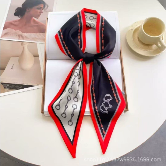 Silk fashionable universal headband, trend of season, simple and elegant design