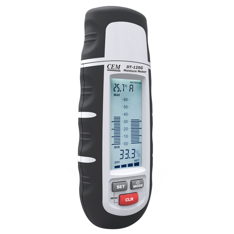 华盛昌（CEM） DT-125H木材水分检测仪 建筑材料水分温湿度计