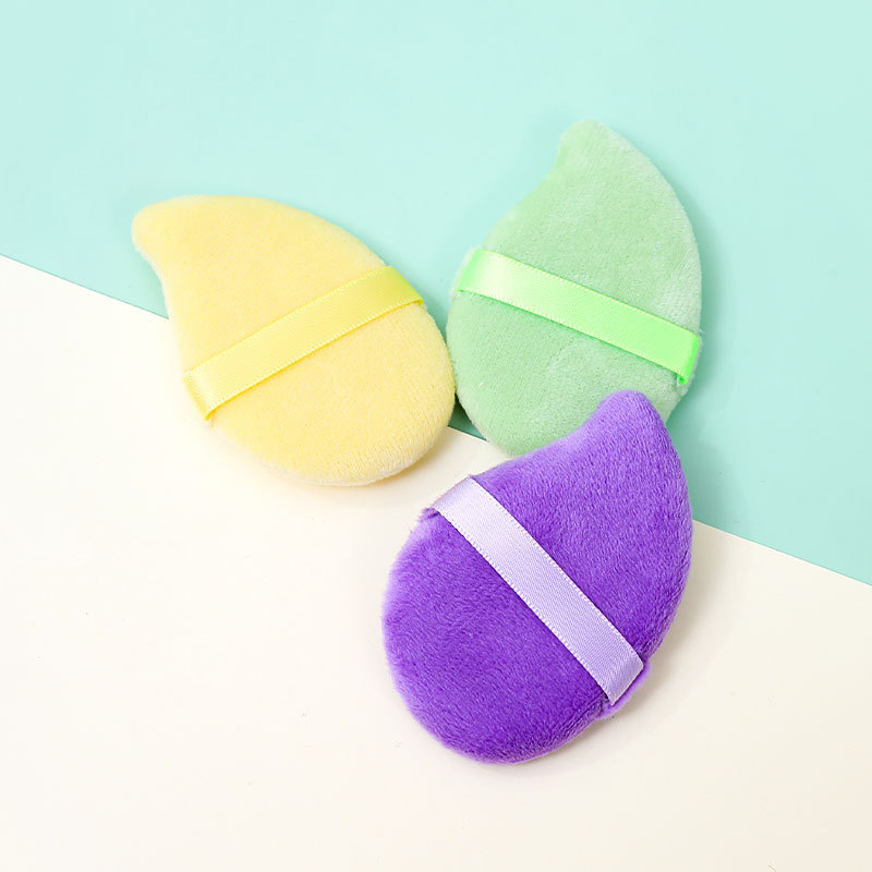 Mango transfronterizo núcleo de cristal corto flocado polvo no comer polvo de polvo de polvo de esponja de maquillaje a medida fábrica de cojín de aire