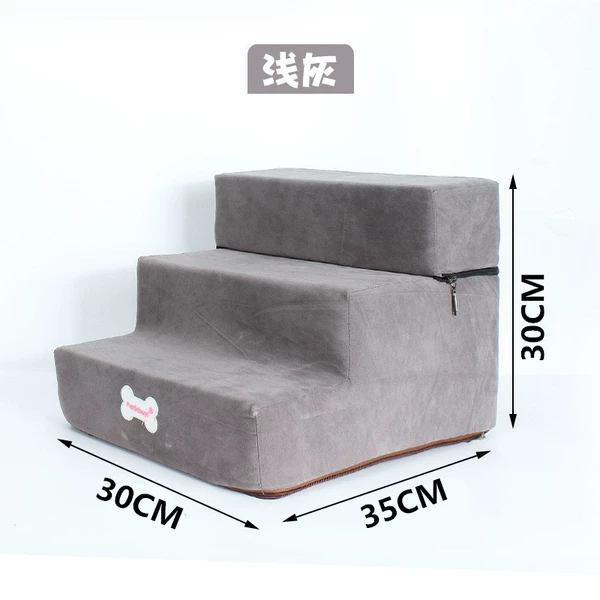 Deer skin velvet small 3 layer of light gray