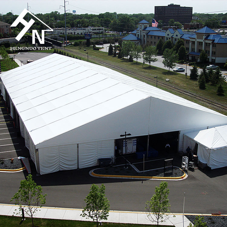 户外工业铝合金篷房户外大型防火防风防雨仓储帐篷人字顶仓储篷房