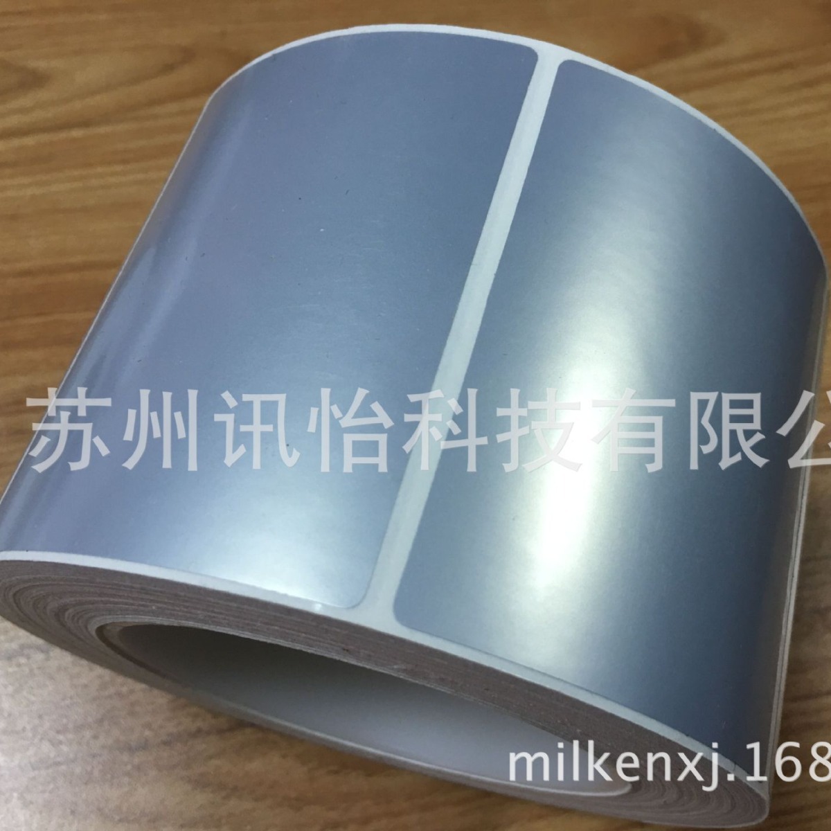 深圳LINTEC聚酯PET哑银标签102*24单排R24拼-POLYESTER条码标贴厂