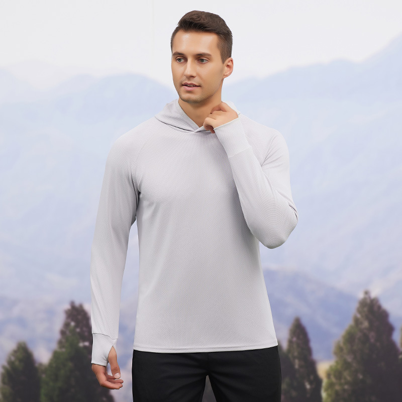 Hombre otoño invierno deportivo suéter con capuz absorción de humedad ropa de ejercicio de secado rápido chaqueta de entrenamiento de correr de manga larga al aire libre