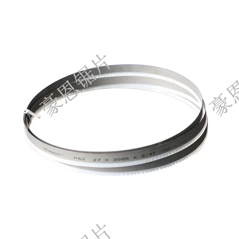835 1140 1400 3505 machine with M42 bimetal band saw blade cutting stainless steel die steel pipe
