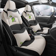 2023新款丰田锋兰达2.0L豪华版全包围座套专用汽车坐垫亚麻座椅套