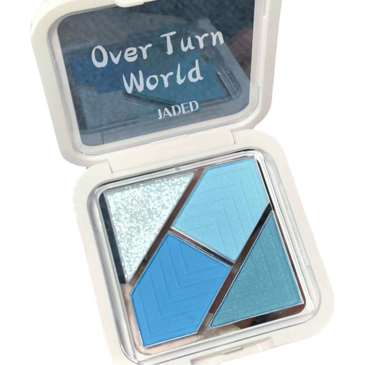 JADED Yida Reverse World Четырехцветная тарелка для теней для век горячая девушка розовые летние синие зеленые карманные портативные карманные тени для век
