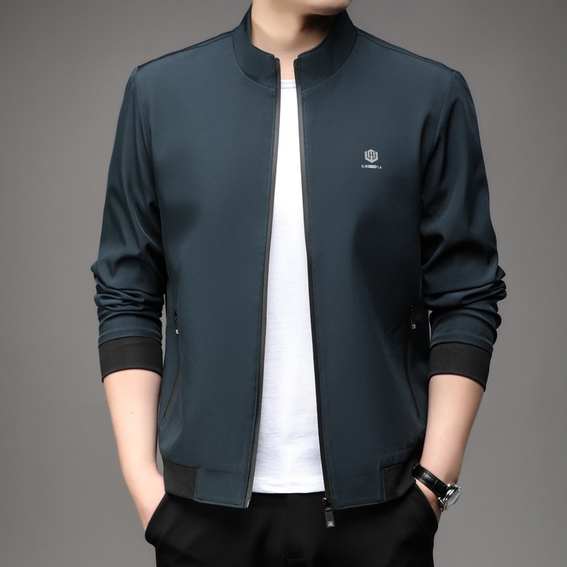 【2025年主推款】厂家直供中老年夹克爸爸装春秋外套新款翻领高品