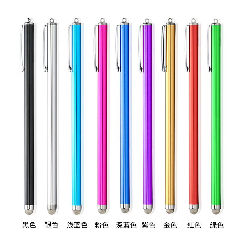 Extendido metal condensador Stylus cabeza de tela reemplazable Android IOS compatible universal estudiante clase en línea escritura pluma