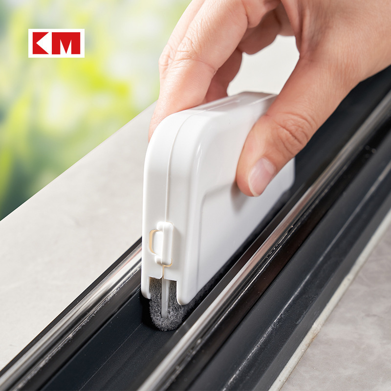 Km 6161 Household Window Cleaning Tool Window Groove Brush for Cleaning Door and Window Grooves, Small Brush for Cleaning Dead Corners and Gaps Km 6161 Household Window Cleaning Tool Window Groove Brush for Cleaning Door and Window Grooves, Small Brush for Cleaning Dead Corners and Gaps