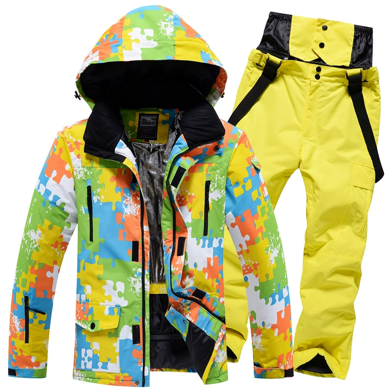 Зимний камуфляжный лыжный костюм для мужчин и женщин на открытом воздухе