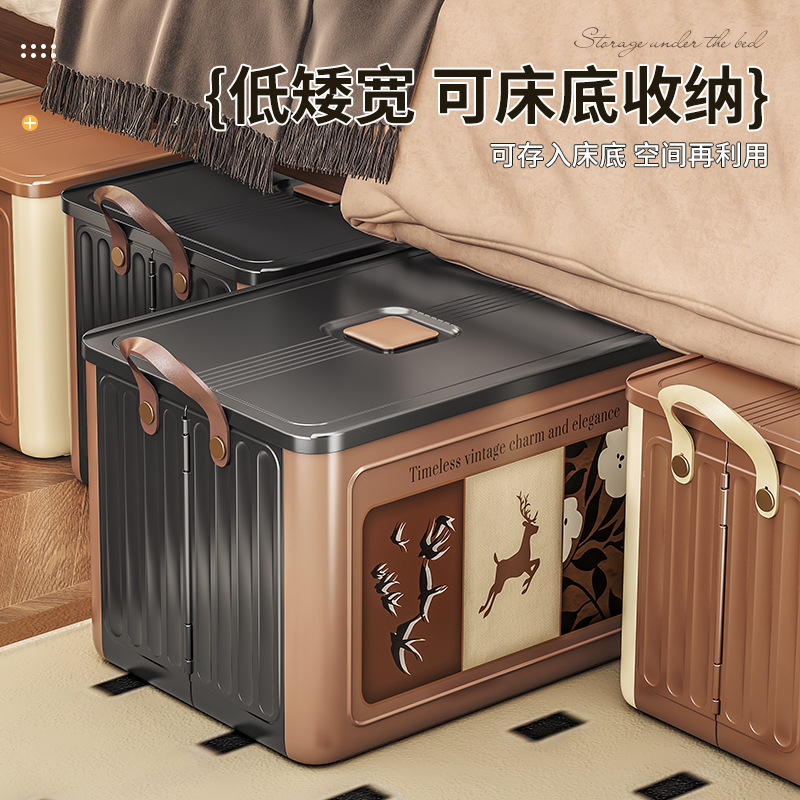 收纳箱家用大容量折叠整理箱衣服书本零食玩具手提储物箱周转箱子|undefined
