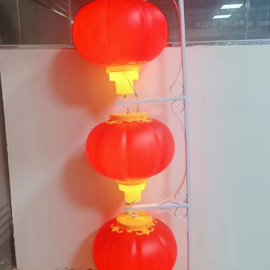 LED luminoso chino nudo linterna Festival solar calle lámpara al aire libre calle decoración paisaje lámpara acrílico linterna