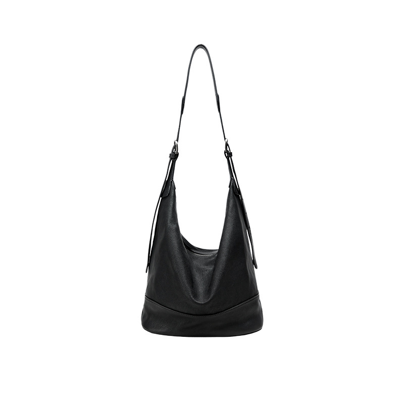 [Song Jia Style] Qiuzhen Gewu Slouchy Bag Vegetable-Tanned Sheepskin Double-Handle Bucket Bag Luxury Commuter Handbag For Women - Thumbnail 6