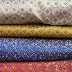 中国风童装蒙古袍影视服装面料装饰包边金银丝提花织锦缎丝绸布料