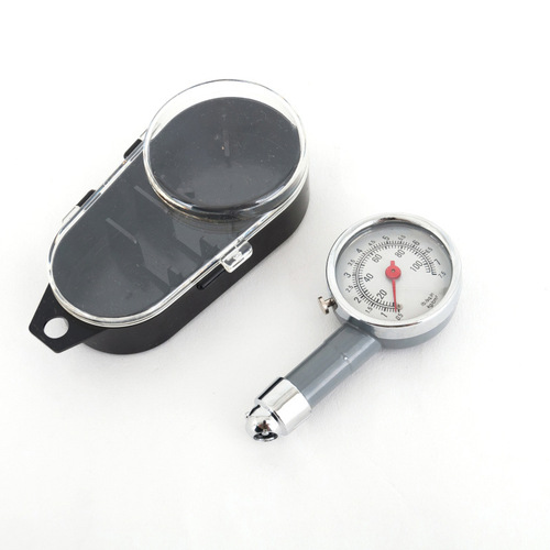 High-precision tire pressure gauge tire pressure monitoring metal car tire pressure gauge automotive mechanical tire pressure gauge with plastic box
