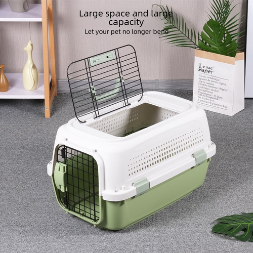 Pet flight box with skylight Boeing Air China portable car cage aircraft shipping box dog and cat flight box