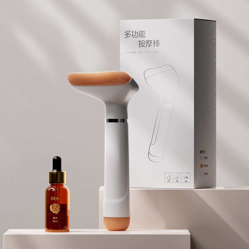 Tabla de masaje facial reafirmante y lifting, instrumento de belleza, masaje manual de meridianos, masaje corporal completo de espalda, piernas y cuello, palo de raspado y relajación muscular