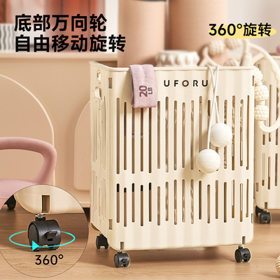 瑜伽垫置物架可折叠家用客厅卧室大号自带滚轮夹缝运动器材收纳框