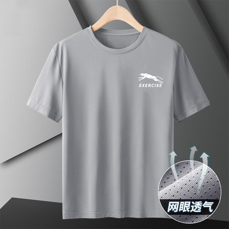 Camiseta deportiva para hombre, estilo verano 2026, de seda helada, malla fresca, transpirable, con protección solar y secado rápido, para parejas. image 20