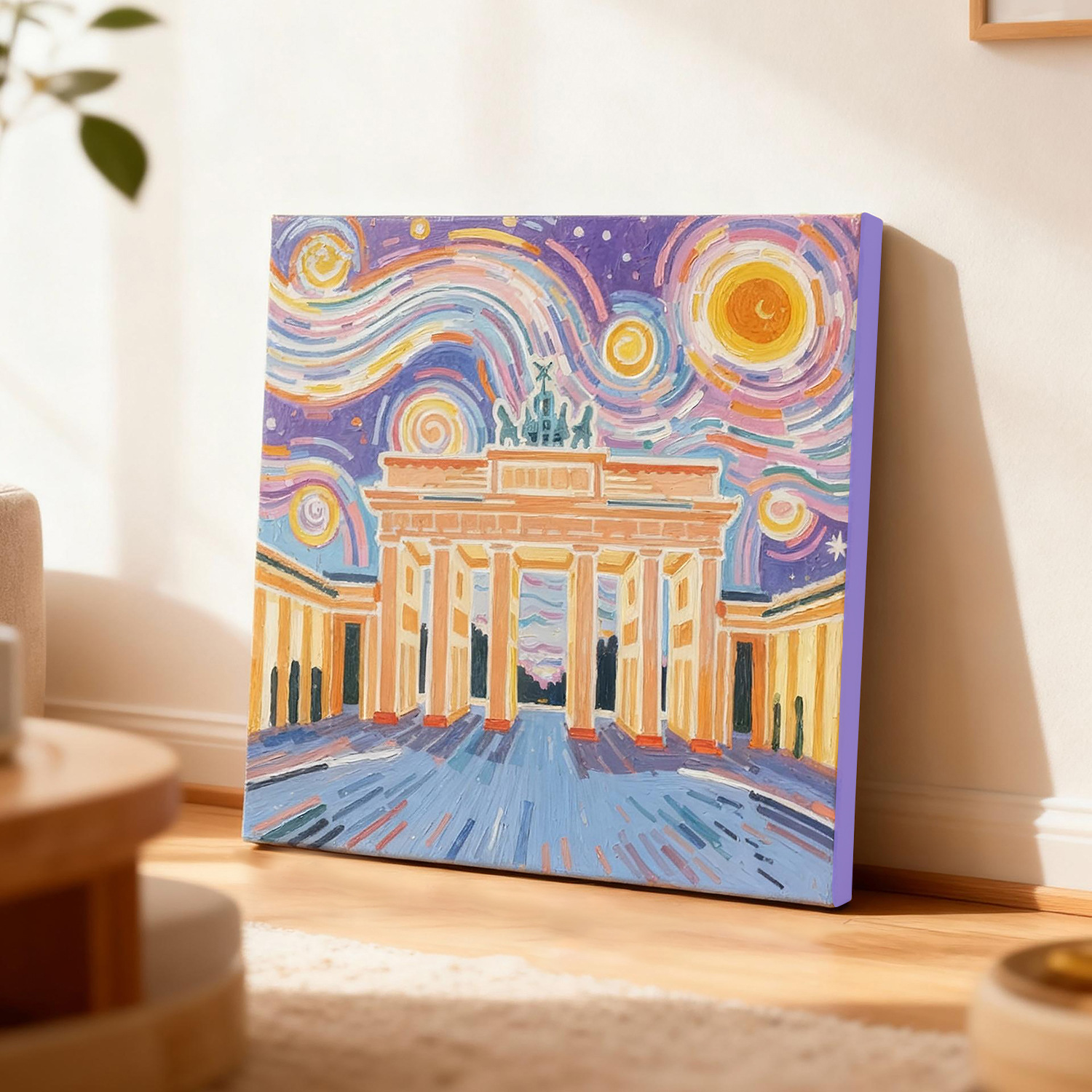 Transfronterizo nuevo mundo pinturas al óleo digital con marco diy acrílico rellenado a mano curar pinturas decorativas paisajísticas