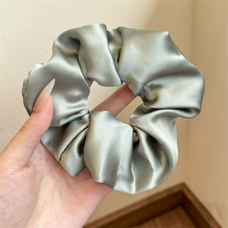 Francés punto de onda gris negro arco de bolas de cabello de bolas de cabello de alta elasticidad correa de cabello joyas de cabello