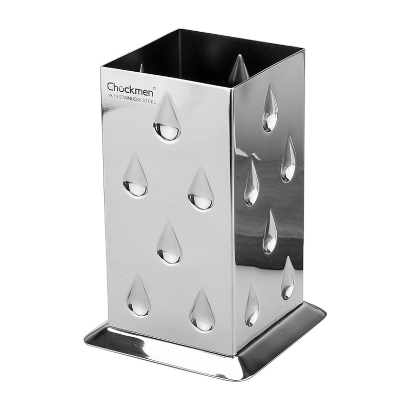 Chockmen Zhuo Deming 18/10 jaula de palillos de acero inoxidable cuchara tubo de palillos jaula de vajilla drenaje tubo de palillos de ventilación