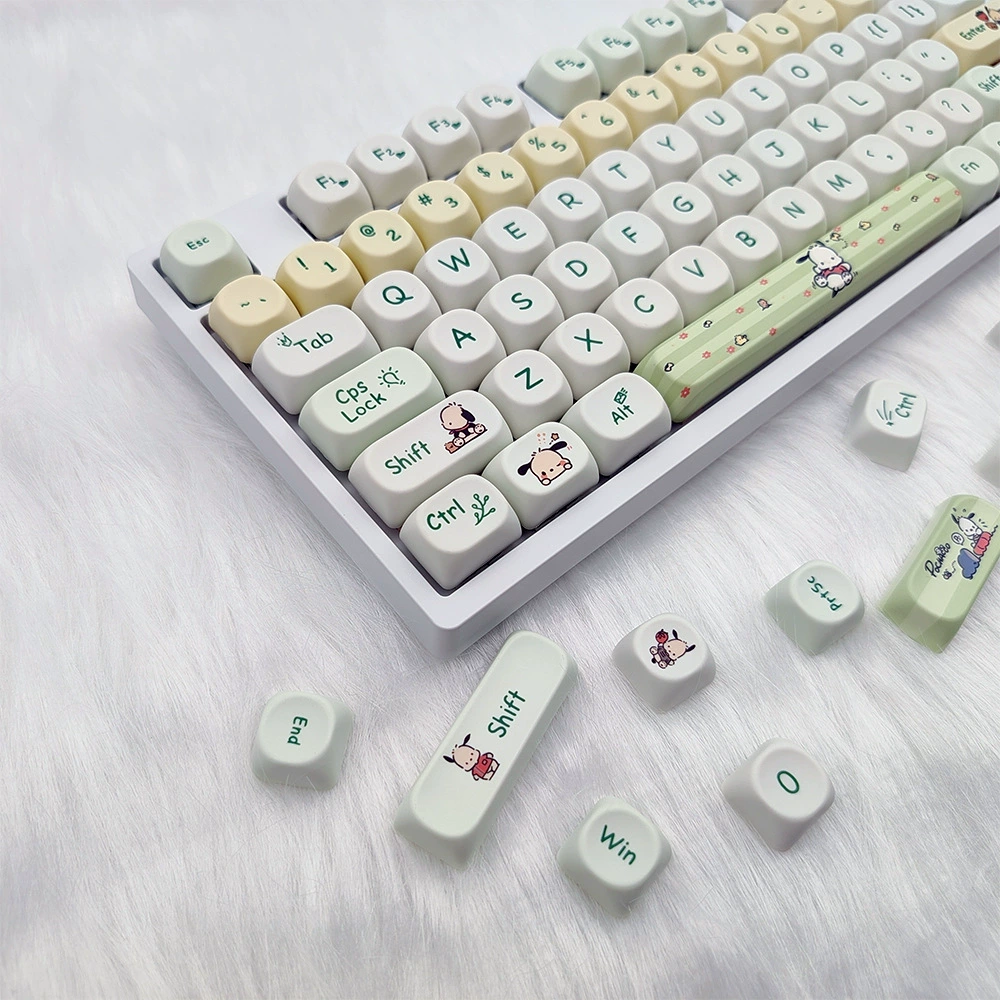 MOA keycap Pacha dog 6.25 cross satellite axis mechanical keyboard 87 universal thermal sublimation 104 cartoon cute 98