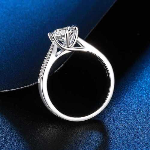 Starlight Queen Double-Row Moissanite Wedding Ring for Women, Full of Stars, Pt950, 3-Carat, Cross-Border Wholesale for Foreign Trade