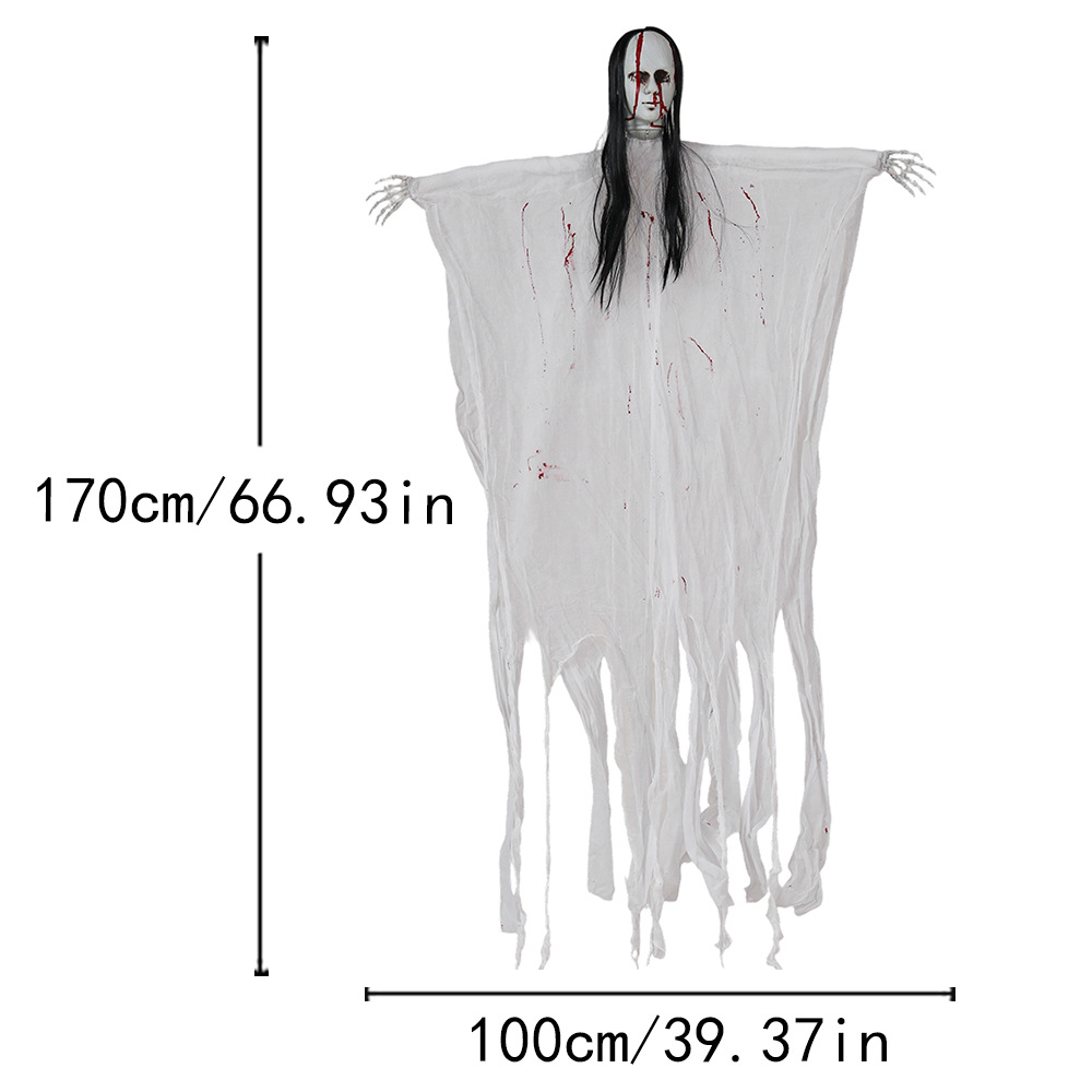 Decoraciones de Halloween, cara de sangre, esqueleto, habitación fantasma colgante, casa embrujada, decoración de la fiesta, decoración de la atmósfera, accesorios, horror sangriento