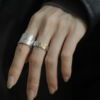 Fashionable small design advanced ring, high-quality style, light luxury style