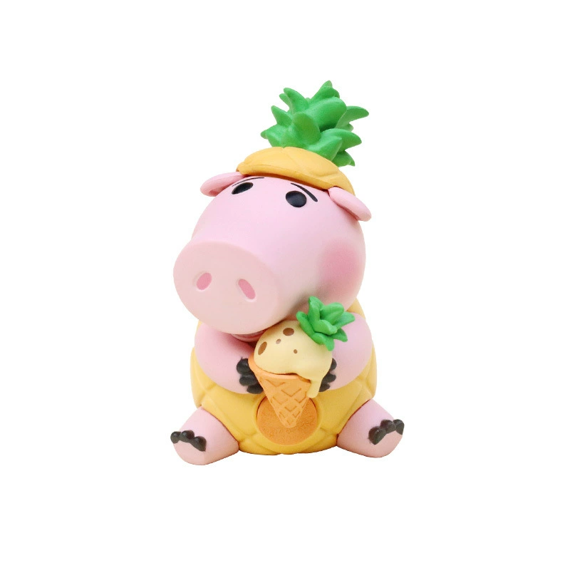 Минифигурка из мультфильма, креативная кукла, украшение для стола, бижутерия, свинья