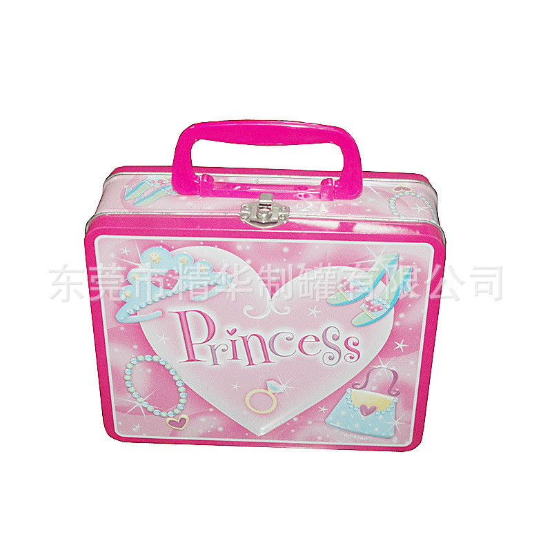 公主饰物套餐精致包装手挽铁盒      精美包装马口铁手挽铁罐