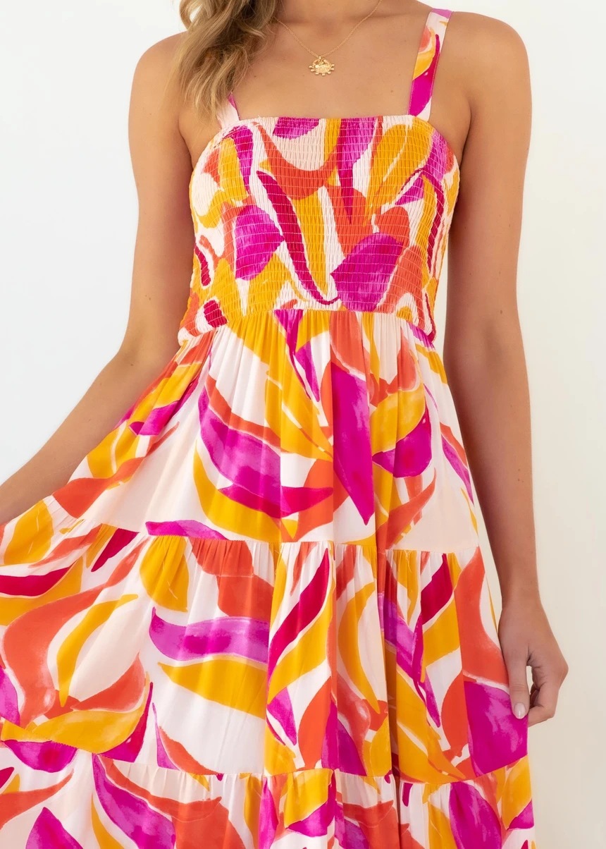259g Weight Maxi Long Dress Dress Length Type Sleeveless Sleeve Length Regular Dress Dresses Type Regular Sleeve Sleeve Type Polyester Fabric Type High Waist Waist Line Daily Occasion Strap Neckline Regular Fit Fit Type Printing, Polka Dots Pattern Summer, Spring Season Women's Gender Elegant Style Wholesale Women's Elegant Printing Polka Dots Daily Strap Sleeveless Regular Dress 55