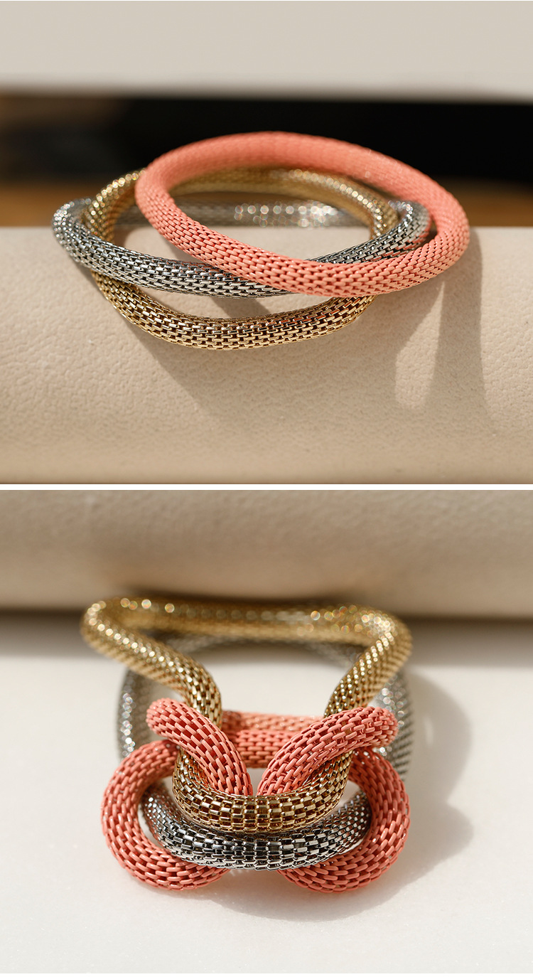 10g Weight wristband, Bracelets Classification Iron Chain Material Simple Style Geometric Multicolor Snake Metal Iron Bangles Wholesale