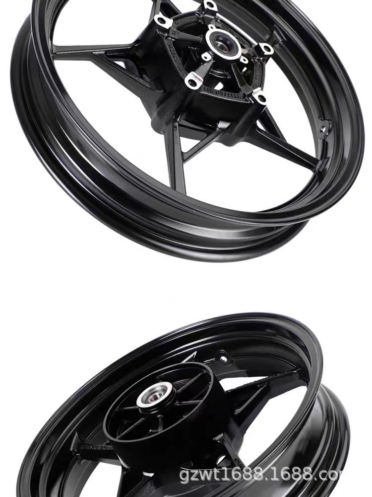 Suitable for Kawasaki Ninja400 Z400 Original Aluminum Alloy Lightweight Front and Rear Wheel Hub Assembly Steel Rims