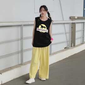 款号730166原单新款女装复古感直接拉满无袖背心简约百搭上衣T恤