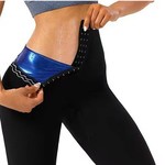 跨境女高腰塑身裤暴汗裤瑜伽排扣束腰提臀收腹裤健身爆汗服瑜伽裤