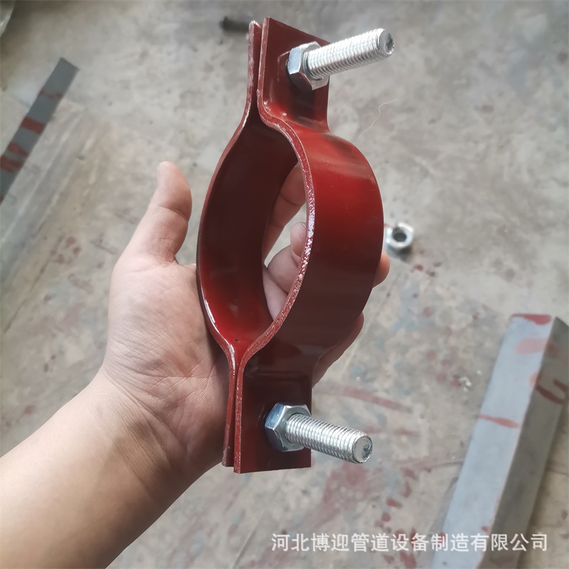 管夹基准型双螺栓管夹管道立管长管夹双孔短管夹四螺栓抱箍-阿里巴巴