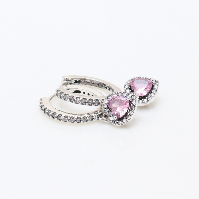 Drop Earrings Classification 1 Pair Simple Style Classic Style Heart Shape Plating Copper Drop Earrings
