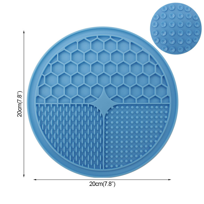 Estera de comida de silicona para mascotas con ventosa gato y perro placa estera de comida lenta antiestrangulamiento y dispensador de comida lenta estera de comida para mascotas antideslizante impermeable