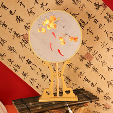 刺绣扇子古风绣花团扇古风汉服扇古典扇舞蹈扇团扇旗袍扇古典圆扇