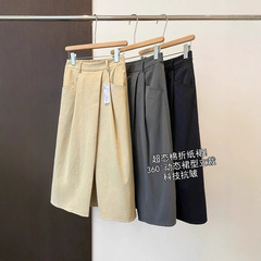 日本の超態綿科学技術の抗シワ生地日本の日本のブランドの婦人服のA字の半身のスカートの中の長いスカートの女性