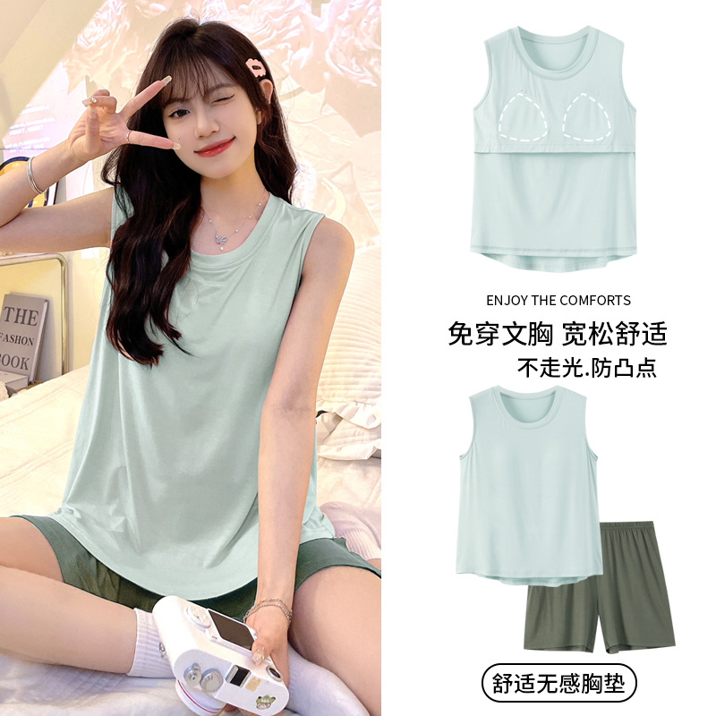 QGL-1012 조끼 반바지 (가슴 패드 포함)